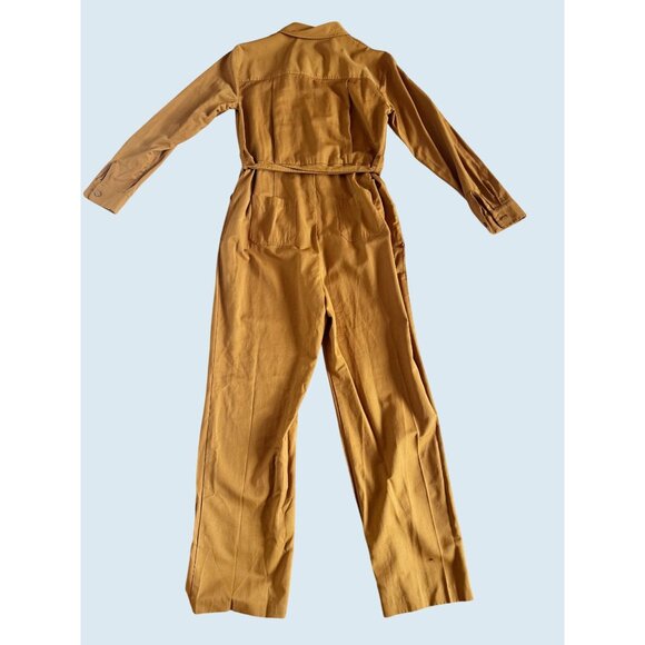 ELIZABETH AND JAMES Golden Yellow Utility Jumpsuit Boilersuit Sz S - Picture 5 of 8